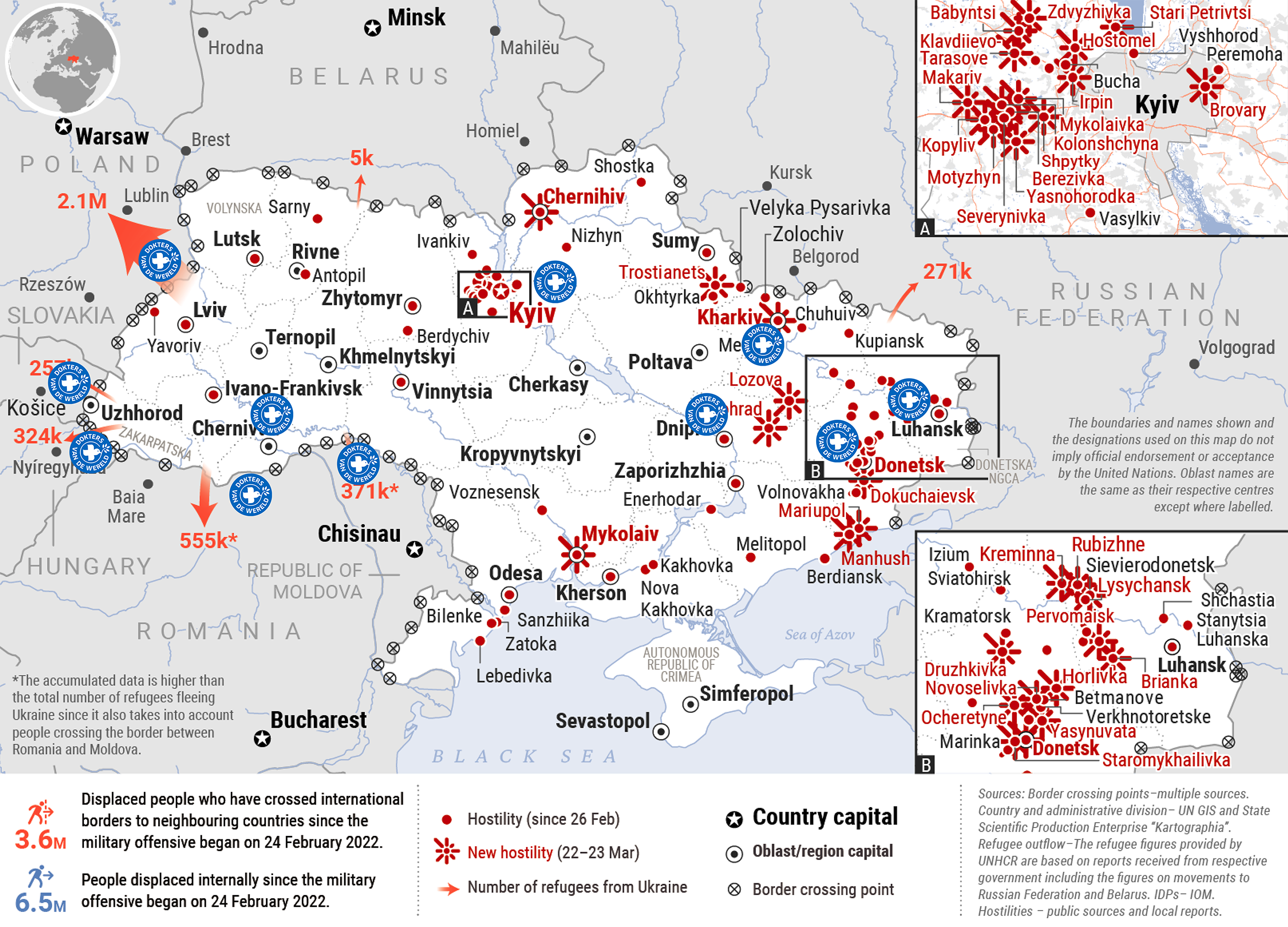 oekraïne map
