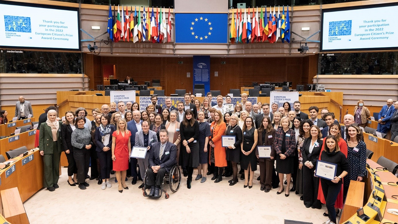 Cérémonie de remise des Prix du citoyen européen © Union européenne 2022 – Source : EP
