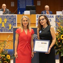 Uitreikingscerenomie van de Europese Citizen Award© Europese Unie 2022 – Bron : EP