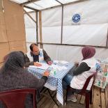 Medisch consult in een tent, Gazastrook